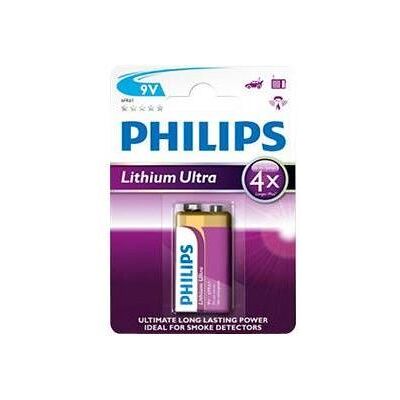 PHILIPS 9V LITHIUM BATTERY PHILIPS 9V LITHIUM BATTERY