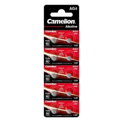 Pak van 10 Camelion Alkaline AG4 0% Kwik/Hg batterijen Pak van 10 Camelion Alkaline AG4 0% Kwik/Hg batterijen