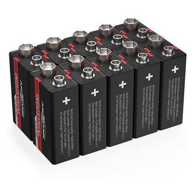 Ansmann Ansmann industriële alkaline batterijen - 10 x 9 V blokbatterijen 6LR61 Ansmann Ansmann industriële alkaline batterijen - 10 x 9 V blokbatterijen 6LR61
