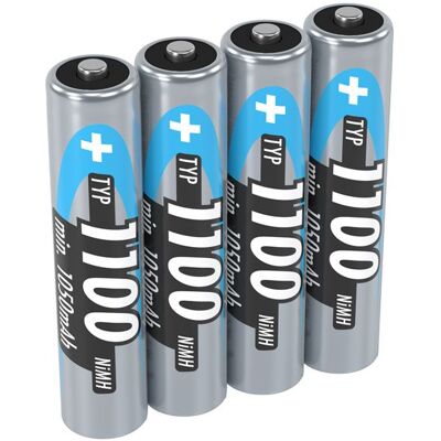 ANSMANN Micro - Batterij 4 x AAA - NiMH - (oplaadbaar) - 1100 mAh ANSMANN Micro - Batterij 4 x AAA - NiMH - (oplaadbaar) - 1100 mAh