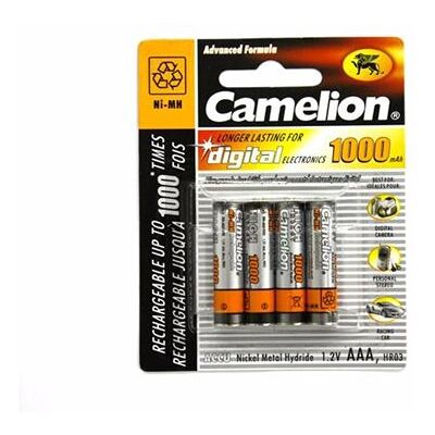 Pack de 4 Accu Camelion AAA Micro 1000mAH Pack de 4 Accu Camelion AAA Micro 1000mAH