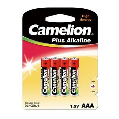 Camelion Plus Alkaline LR03-BP4 - batterij - AAA-type - Alkalisch x 4 Camelion Plus Alkaline LR03-BP4 - batterij - AAA-type - Alkalisch x 4