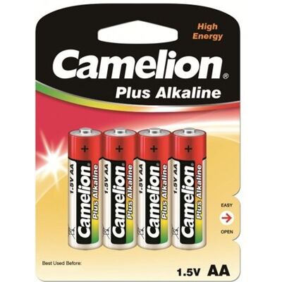 Pak van 4 Camelion Alkaline LR06 Mignon AA-batterijen Pak van 4 Camelion Alkaline LR06 Mignon AA-batterijen