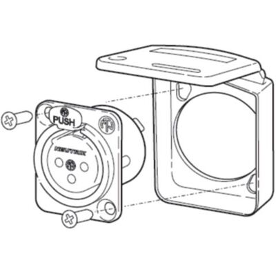 Neutrik NTR-SCDX-9 Afsluitklep Ip 42 Wit Neutrik NTR-SCDX-9 Afsluitklep Ip 42 Wit