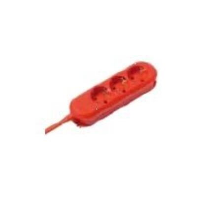 Bachmann SMART - Stroomstrip - uitgangen: 3 (CEE 7/17) - 3 m kabel - Duitsland - rood Bachmann SMART - Stroomstrip - uitgangen: 3 (CEE 7/17) - 3 m kabel - Duitsland - rood