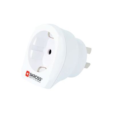 SKROSS Country Travel Adapter Europe to Australia/China - Stroomconnectoradapter - power CEE 7/7, Europlug (V) naar SAA AS 3112 (M) - wit - Australië, China SKROSS Country Travel Adapter Europe to Australia/China - Stroomconnectoradapter - power CEE 7/7, Europlug (V) naar SAA AS 3112 (M) - wit - Australië, China
