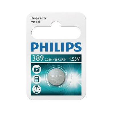 Philips Zilveroxidebatterij Sr54 389/00b Philips Zilveroxidebatterij Sr54 389/00b