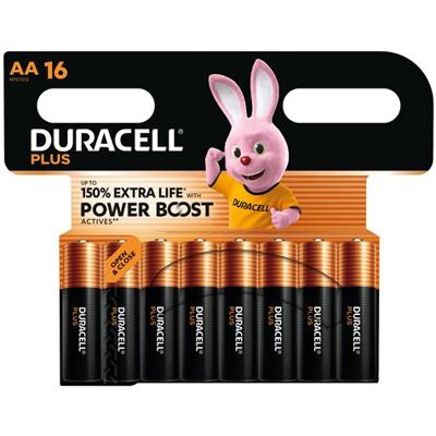 DURACELL PLUS AA X16 DURACELL PLUS AA X16