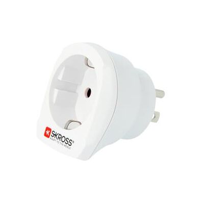SKROSS Country Travel Adapter Europe to USA - Stroomconnectoradapter - power CEE 7/7, Europlug (V) naar NEMA 5-15 (M) - wit - Noord-Amerika SKROSS Country Travel Adapter Europe to USA - Stroomconnectoradapter - power CEE 7/7, Europlug (V) naar NEMA 5-15 (M) - wit - Noord-Amerika