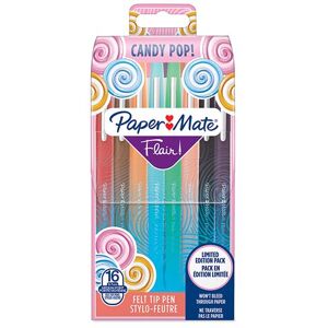 Papermate Paper Mate Flair Candy Pop Etui Pack16 Viltstiften Papermate Paper Mate Flair Candy Pop Etui Pack16 Viltstiften