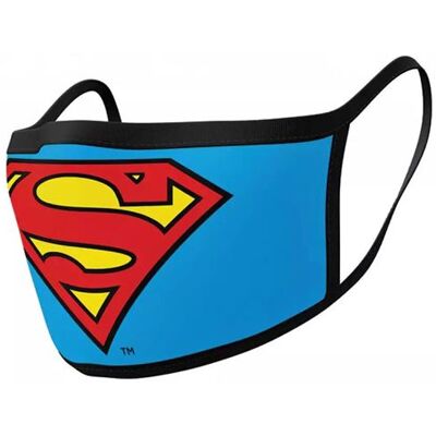 Wtt DC COMICS-SUPERMAN-SET DE 2 MASQUES VISAGE Wtt DC COMICS-SUPERMAN-SET DE 2 MASQUES VISAGE