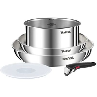 Tefal Kookpot Ingenio Emotion 5 stuks L896S504 Inox Tefal Kookpot Ingenio Emotion 5 stuks L896S504 Inox