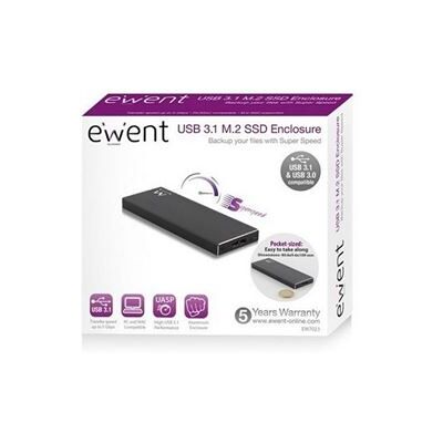 Ewent EW7023 - Storage enclosure - M.2 - M.2 Card - USB 3.1 Ewent EW7023 - Storage enclosure - M.2 - M.2 Card - USB 3.1