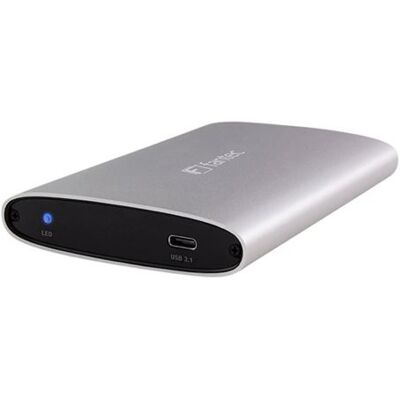 FANTEC ALU-25U31 - Storage enclosure - 2.5" - SATA 6Gb/s - USB 3.1 (Gen 2) - zilver FANTEC ALU-25U31 - Storage enclosure - 2.5" - SATA 6Gb/s - USB 3.1 (Gen 2) - zilver