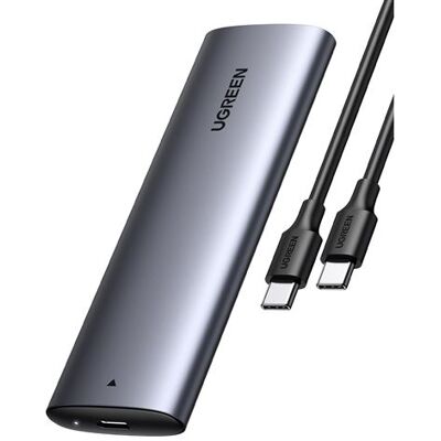 Ugreen - Storage enclosure - M.2 - M.2 NVMe Card - USB 3.1 (Gen 2) - grijs Ugreen - Storage enclosure - M.2 - M.2 NVMe Card - USB 3.1 (Gen 2) - grijs