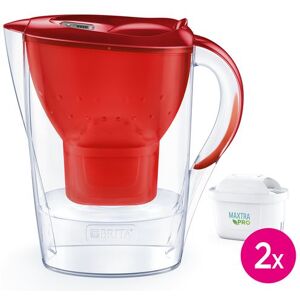 Brita Marella 1051500 waterkan met 2 Maxtra Pro All in 1 filterpatronen Rood Brita Marella 1051500 waterkan met 2 Maxtra Pro All in 1 filterpatronen Rood