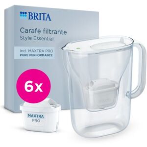 Brita Waterfilterkan Style Essential Wit + 6 Maxtra Pro Pure Performance-patronen Brita Waterfilterkan Style Essential Wit + 6 Maxtra Pro Pure Performance-patronen