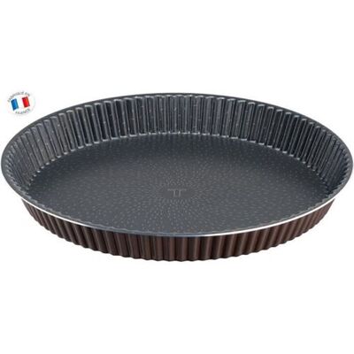 Tefal Success - Taartvorm - 11 cm - anti-aanbak - chocoladebruin (pak van 4) Tefal Success - Taartvorm - 11 cm - anti-aanbak - chocoladebruin (pak van 4)