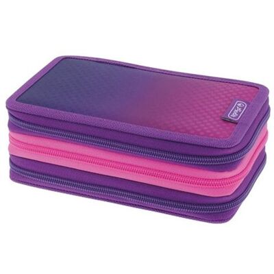 Herlitz - Pennendoos - 31 stuks - polyester - paars, roze Herlitz - Pennendoos - 31 stuks - polyester - paars, roze