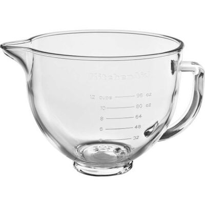 Glazen kom voor KitchenAid 5KSM5GB keukenmachine 4,7 L Transparant Glazen kom voor KitchenAid 5KSM5GB keukenmachine 4,7 L Transparant
