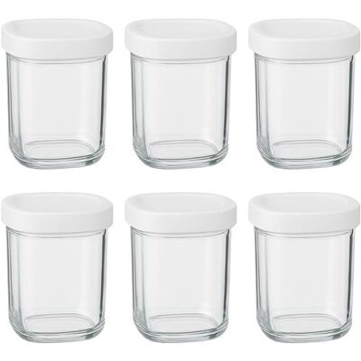 Tefal 6 glazen yoghurt potten Multi Delices Express XF1001E1 Tefal 6 glazen yoghurt potten Multi Delices Express XF1001E1