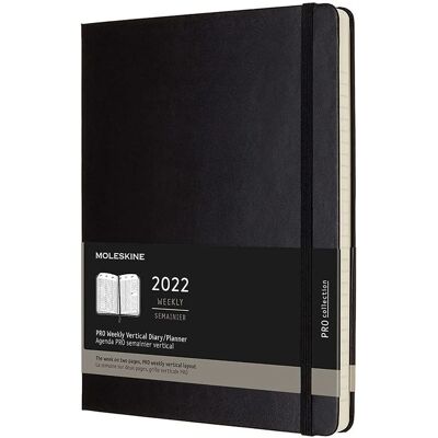 Moleskine MSK 12M XL PRO SEMVER - NOIR Moleskine MSK 12M XL PRO SEMVER - NOIR