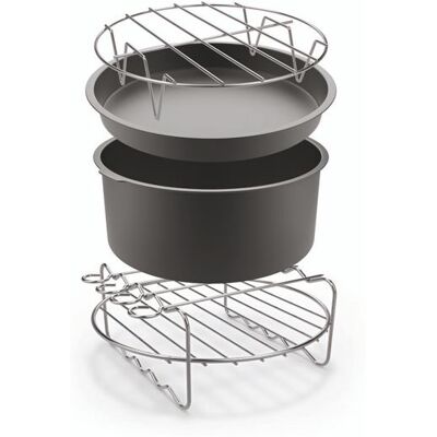Tefal Friteuse accessoireset Easy Fry XXL Zwart en Metaal Tefal Friteuse accessoireset Easy Fry XXL Zwart en Metaal