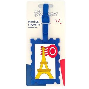 Yello koko Yello Travel Bagagelabel Koko Taggy Timbre Parijse blauw Yello koko Yello Travel Bagagelabel Koko Taggy Timbre Parijse blauw