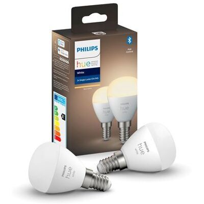 PHILIPS HUE W 5.7W LUSTER E14 EU 2P PHILIPS HUE W 5.7W LUSTER E14 EU 2P