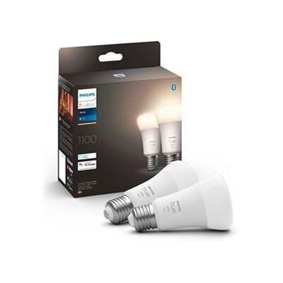Philips Hue Philips Set van 2 Smart lampen Hue White E27 9.5W Philips Hue Philips Set van 2 Smart lampen Hue White E27 9.5W
