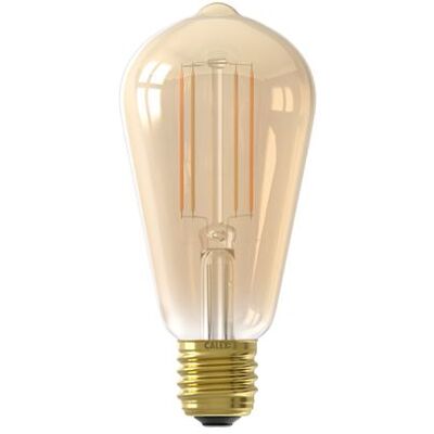 Calex Edison LED lamp Filament ST64 amber E27 Goud Calex Edison LED lamp Filament ST64 amber E27 Goud