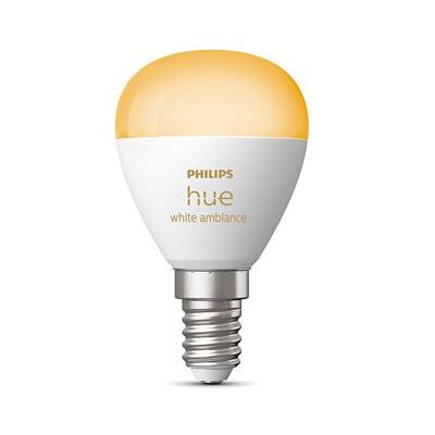 Philips Hue Philips Bolvormige Smart lamp Hue White Ambiance P45 E14 5.1 W Wit Philips Hue Philips Bolvormige Smart lamp Hue White Ambiance P45 E14 5.1 W Wit