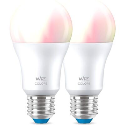 Slimme Lamp WiZ LED E27x2 8W Kleur/Wit Slimme Lamp WiZ LED E27x2 8W Kleur/Wit