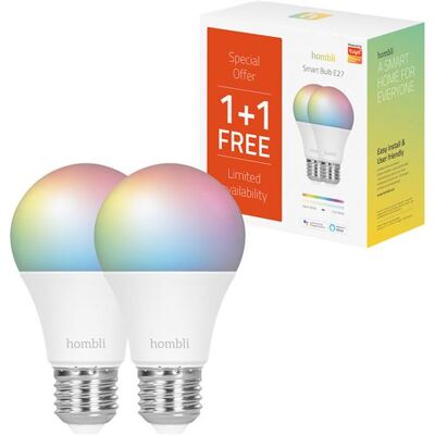Hombli Pack Slimme Lamp Smart Bulb RGB E27 9W Hombli Pack Slimme Lamp Smart Bulb RGB E27 9W