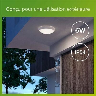 DORIS Plafondlamp - 6W - 4000 Kelvin - IP54 - Wit DORIS Plafondlamp - 6W - 4000 Kelvin - IP54 - Wit