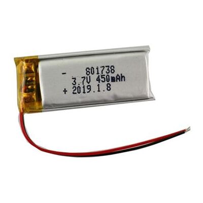 Oplaadbare LiPo Batterij 801738 3.7V 450mAh Compatibel met Telefoons, GPS, MP3, MP4, LED-lampen PCM Bescherming Ingebouwd, Geel Oplaadbare LiPo Batterij 801738 3.7V 450mAh Compatibel met Telefoons, GPS, MP3, MP4, LED-lampen PCM Bescherming Ingebouwd, Geel