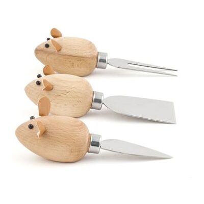 Kikkerland CHEESE KNIVES MICE Kikkerland CHEESE KNIVES MICE