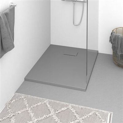 vidaXL Receveur de Douche Base de Douche Bac de Douche Réceptacle de Douche Salle de Bain Toilette Salle d’Eau Maison Intérieur SMC Gris 90x70 cm vidaXL Receveur de Douche Base de Douche Bac de Douche Réceptacle de Douche Salle de Bain Toilette Salle d’Eau Maison Intérieur SMC Gris 90x70 cm