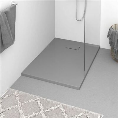 vidaXL Douchebak 100x70 cm SMC grijs148934 vidaXL Douchebak 100x70 cm SMC grijs148934