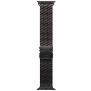 Apple Milanese gesp voor Apple Watch 49 mm Titanium Zwart Maat Medium Apple Milanese gesp voor Apple Watch 49 mm Titanium Zwart Maat Medium