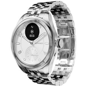Withings Smartwatch ScanWatch Nova 39 mm Brillant Edition Zilver met metalen armband Withings Smartwatch ScanWatch Nova 39 mm Brillant Edition Zilver met metalen armband