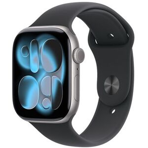 Apple Watch Series 11 GPS 46 mm Space Gray Aluminium Case met Zwarte Sportband - S/M Apple Watch Series 11 GPS 46 mm Space Gray Aluminium Case met Zwarte Sportband - S/M