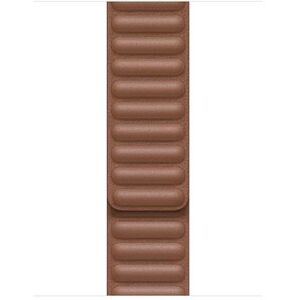 Apple Bandje met lederen schakels 44 mm M/L voor Apple Watch Havanna bruin Apple Bandje met lederen schakels 44 mm M/L voor Apple Watch Havanna bruin