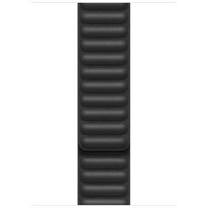 Apple Armband met leren schakels 44 mm S/M voor Apple Watch Zwart Apple Armband met leren schakels 44 mm S/M voor Apple Watch Zwart