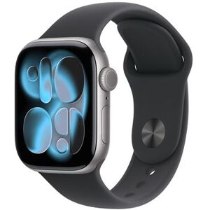 Apple Watch Series 11 GPS + Cellular 42 mm Space Gray Aluminium Case met Zwarte Sportband - S/M Apple Watch Series 11 GPS + Cellular 42 mm Space Gray Aluminium Case met Zwarte Sportband - S/M
