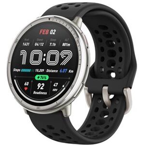 Amazfit Smartwatch Active 2 Bluetooth 44 mm Grijs met Zwarte siliconen sportband Amazfit Smartwatch Active 2 Bluetooth 44 mm Grijs met Zwarte siliconen sportband