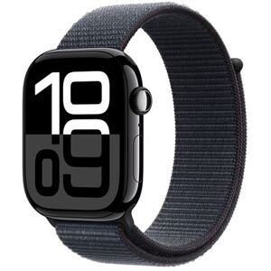 Apple Watch Series 10 GPS 46 mm Gitzwarte Aluminium Case met Inkt Paarse Solo Loop Apple Watch Series 10 GPS 46 mm Gitzwarte Aluminium Case met Inkt Paarse Solo Loop