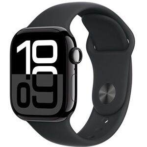 Apple Watch Series 10 GPS 42 mm Jet Black Aluminium Case met Zwarte Sportband S/M Apple Watch Series 10 GPS 42 mm Jet Black Aluminium Case met Zwarte Sportband S/M