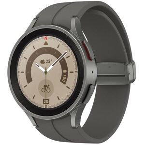 Samsung Galaxy Watch5 Pro - 45 mm - titaniumgrijs - smart watch met sportband - display 1.4" - 16 GB - LTE, NFC, Wi-Fi, Bluetooth - 4G - 46.5 g Samsung Galaxy Watch5 Pro - 45 mm - titaniumgrijs - smart watch met sportband - display 1.4" - 16 GB - LTE, NFC, Wi-Fi, Bluetooth - 4G - 46.5 g