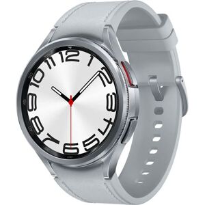 Samsung Galaxy Watch6 Classic - 47 mm - smart watch met band - hybride eco-leer - zilver - afmeting band: M/L - display 1.5" - 16 GB - NFC, Wi-Fi, Bluetooth - 59 g - zilver Samsung Galaxy Watch6 Classic - 47 mm - smart watch met band - hybride eco-leer - zilver - afmeting band: M/L - display 1.5" - 16 GB - NFC, Wi-Fi, Bluetooth - 59 g - zilver